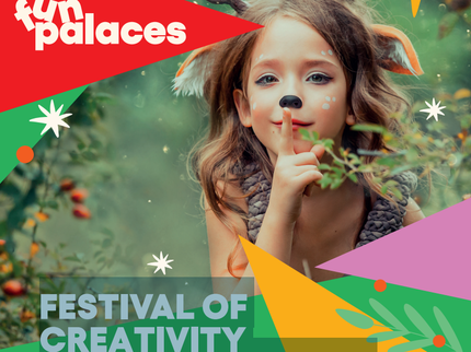 Young girl dressed as a woodland creature, for Fun Palaces Festival of Creativity
