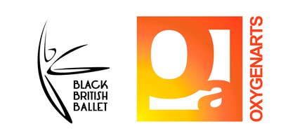 Oxygen Arts Logo and Black British Ballet Logo