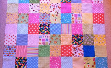 Fabric square made up of patchwork