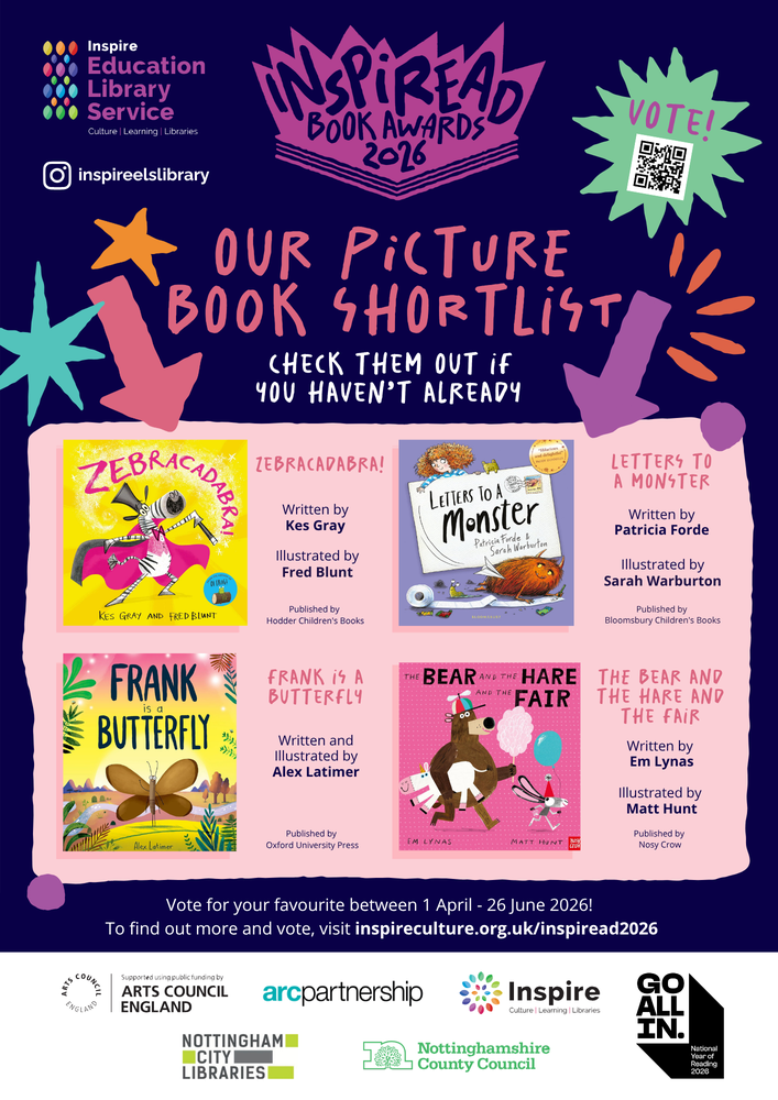 Poster for the picture book category of InspiRead 2026