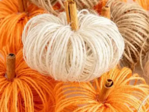 Decorative crafted pumpkins