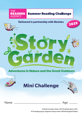 The front of a Story Garden Mini Challenge collector card