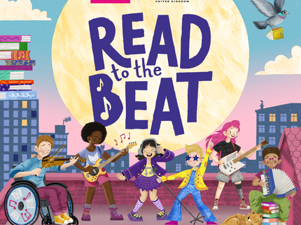 Read to the Beat graphic showing illustrated characters playing instruments on a rootop