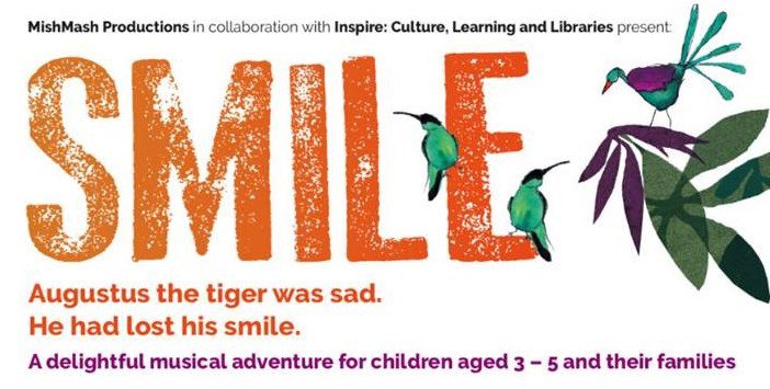 Smile header and tag line
