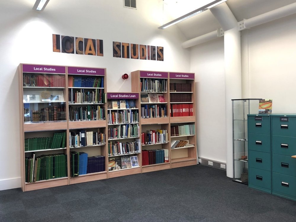 A view of the Local Heritage area at Southwell Library