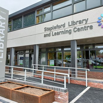 The exterior of Stapleford Library
