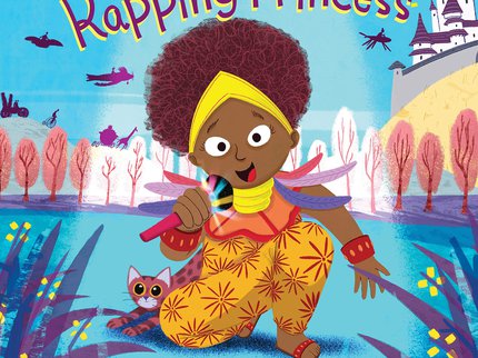 Book cover for the Rapping Princess by Hannah Lee, Illustrated by Allen Fatimaharan