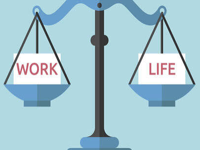 Sclaes showing Work & Life on either side