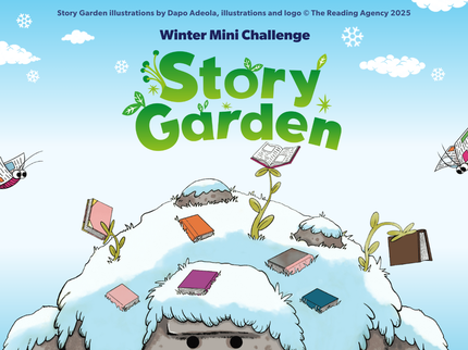 A rock giant is covered in snow!