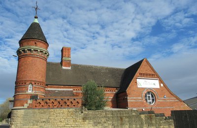 Photo of the Mansfield Cattle Market building, designed by Watson Fothergill