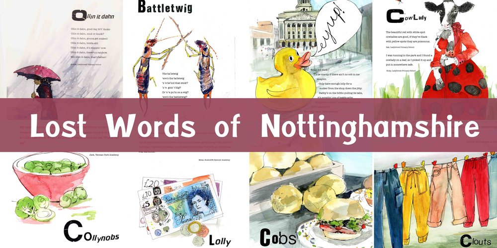 Lost words of Nottinghamshire illustration