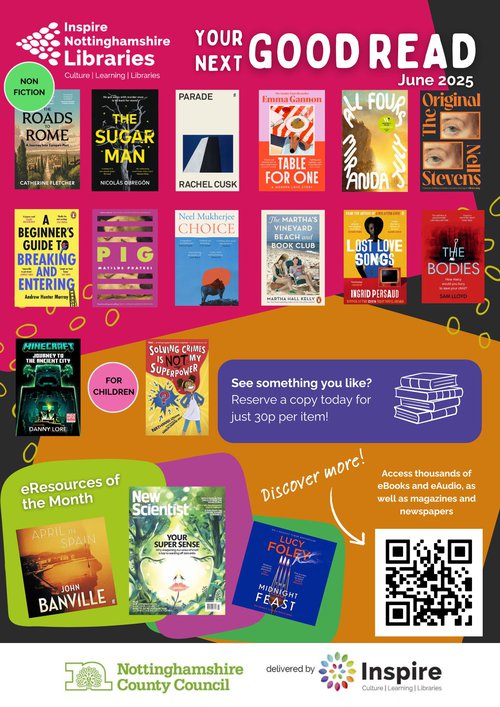 Your Next Good Read poster for June 2025