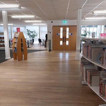 Bingham Library - looking towards front entrance