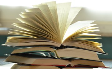 Close up of books