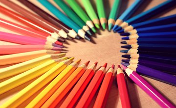 Crayon heart