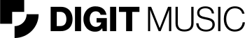 Black typography logo with the words &#x27;Digit Music&#x27;