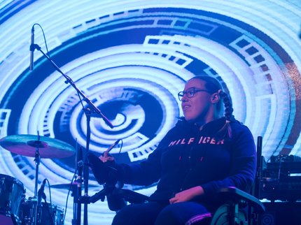 Jess Fisher performing at BBC Introducing gig