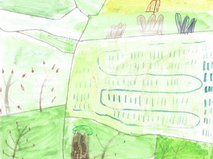 Section of Childrens Art Map