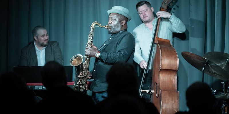 jazz players performing on a stage