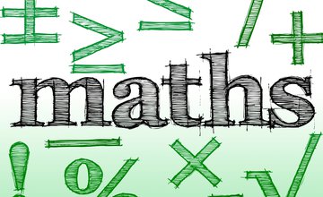 Maths graphic showing symbols