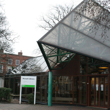 An outside photograph of Newark Library