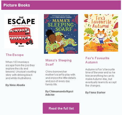 A screenshot of the Best Books list newsletter with three books