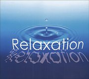 a drop of water hitting bigger body of water with text reading relaxation