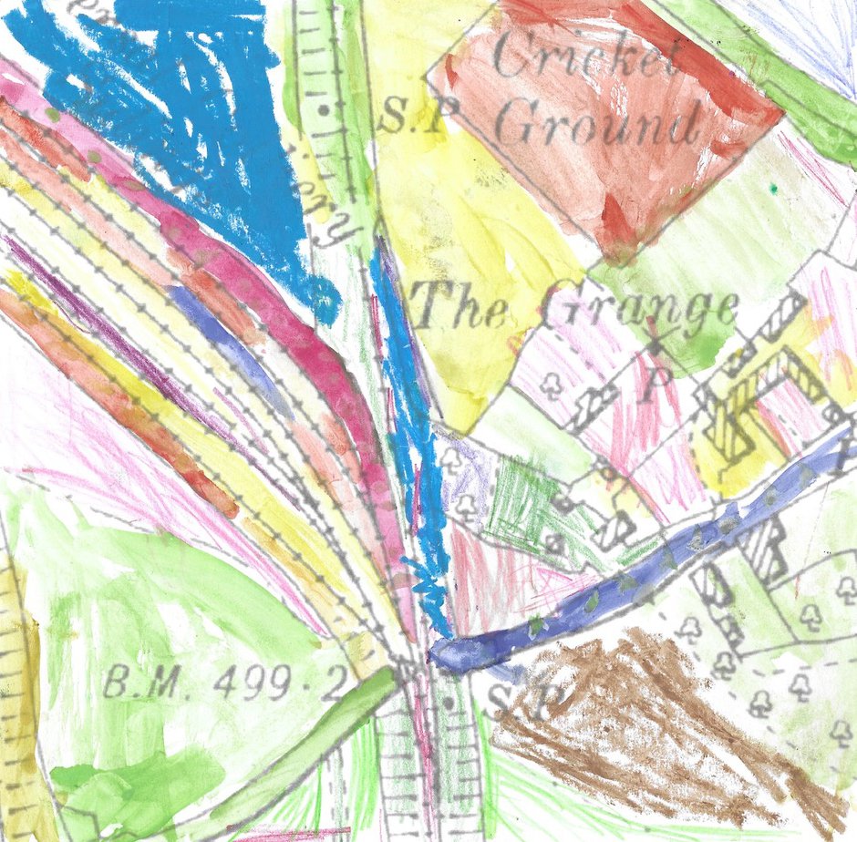 Section of Childrens Art Map