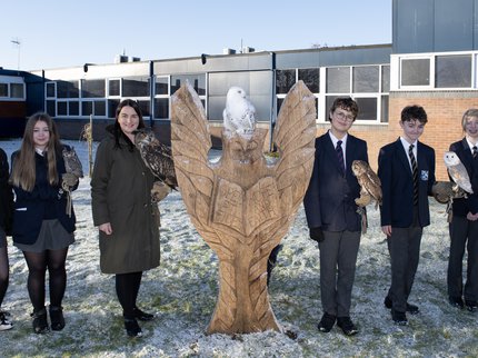 students children joseph whitaker holding owls m2m sculpture.jpg