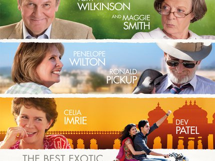 Film poster for the best exotic marigold hotel.