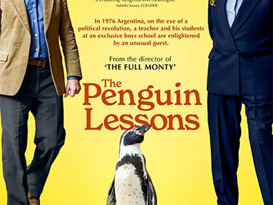 Yellow film poster for the penguin Lessons.