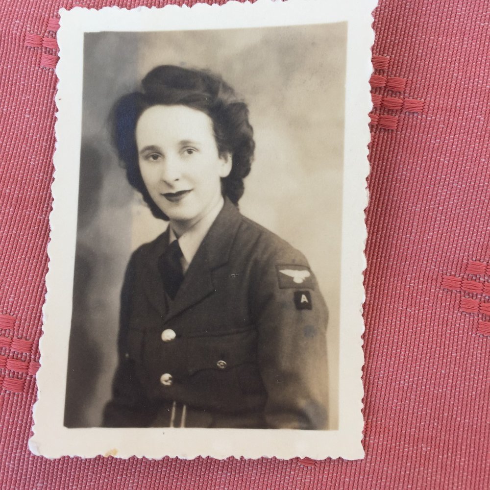 Photo of Mrs Wilson in uniform taken during World War 2