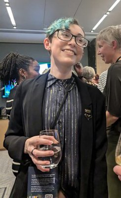 Image of a panelist at the Wilbur Smith awards